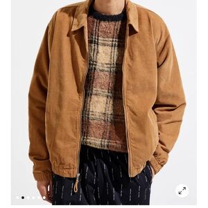 Urban Outfitters Brown Corduroy Harrington Jacket
